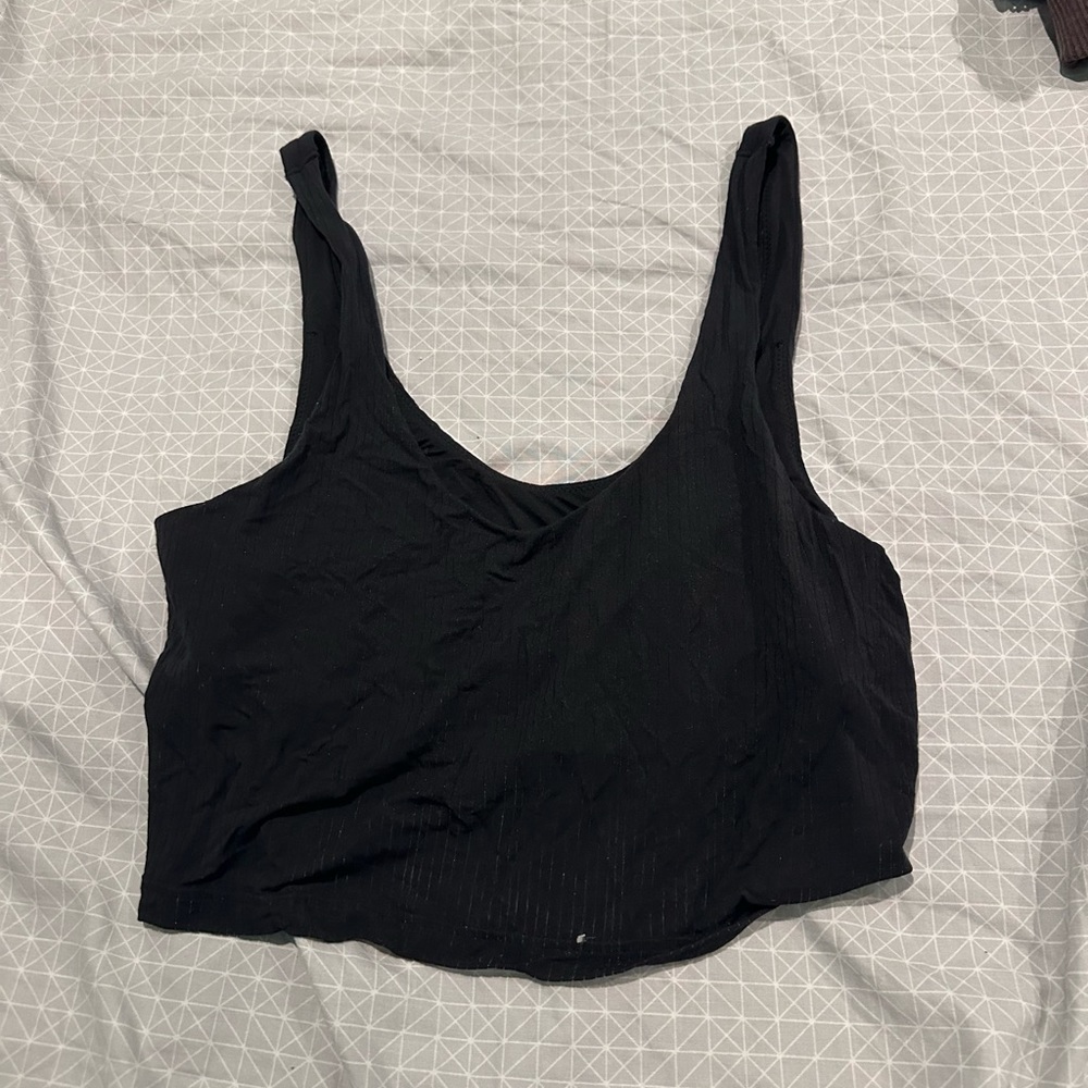 Aerie Black Top with Sports Bra built in.